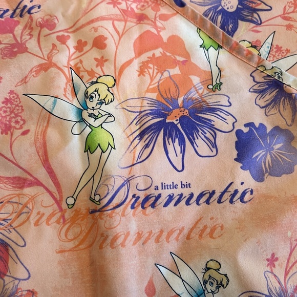 Size medium Disney tinkerbell scrub top - Picture 3 of 5